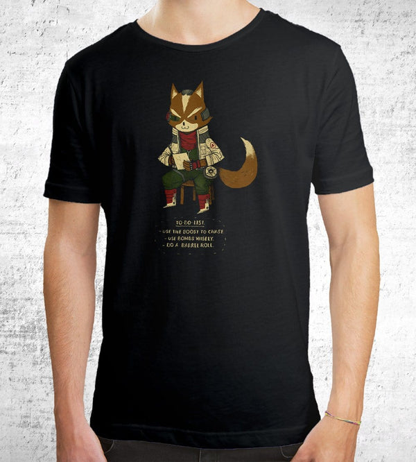 Fox To Do List T-Shirts by Louis Roskosch - Pixel Empire