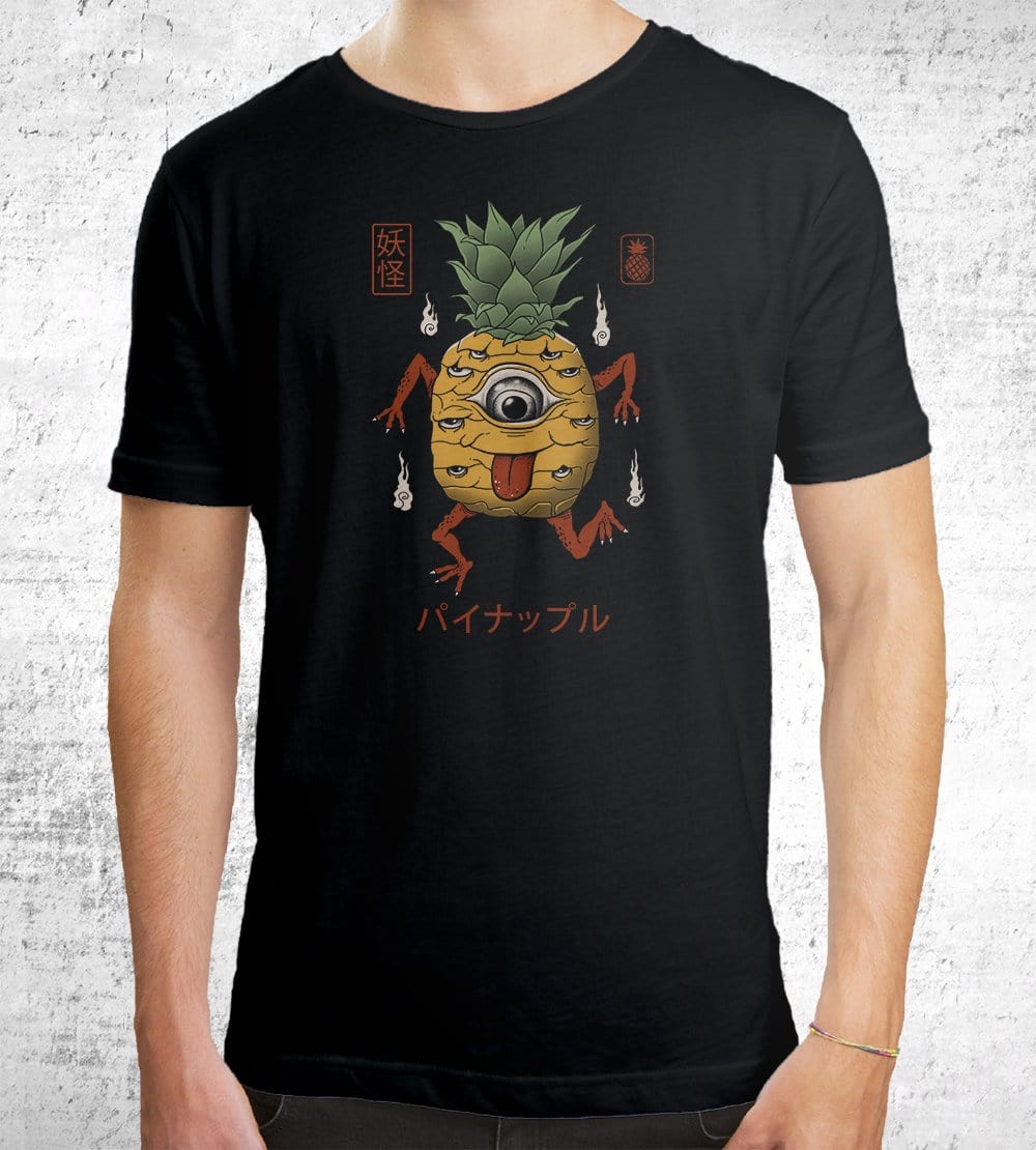 Yokai Pineapple T-Shirts by Vincent Trinidad - Pixel Empire