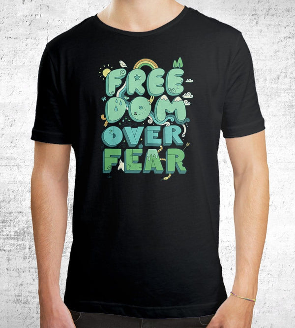 Freedom Over Fear T-Shirts by Rick Crane - Pixel Empire