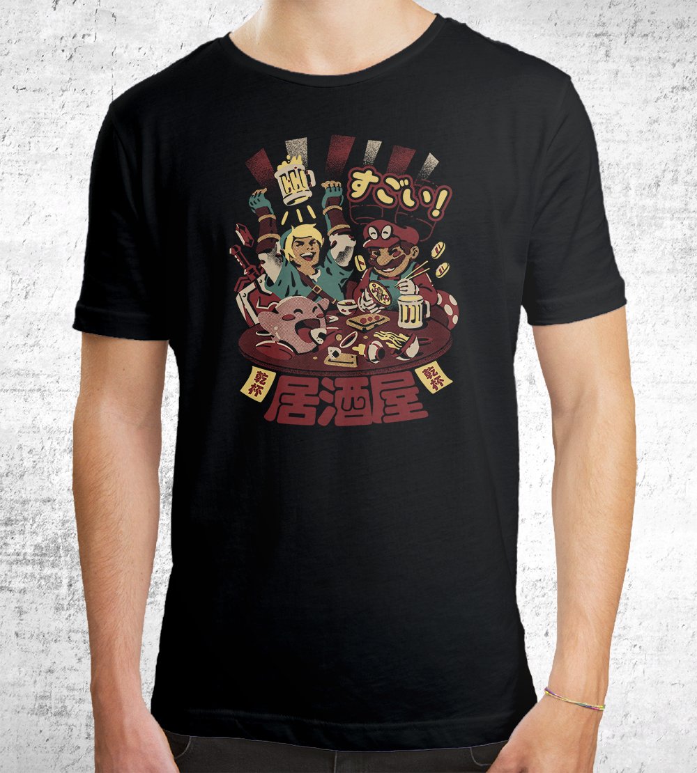 Heroe's Izakaya T-Shirts by Ilustrata - Pixel Empire