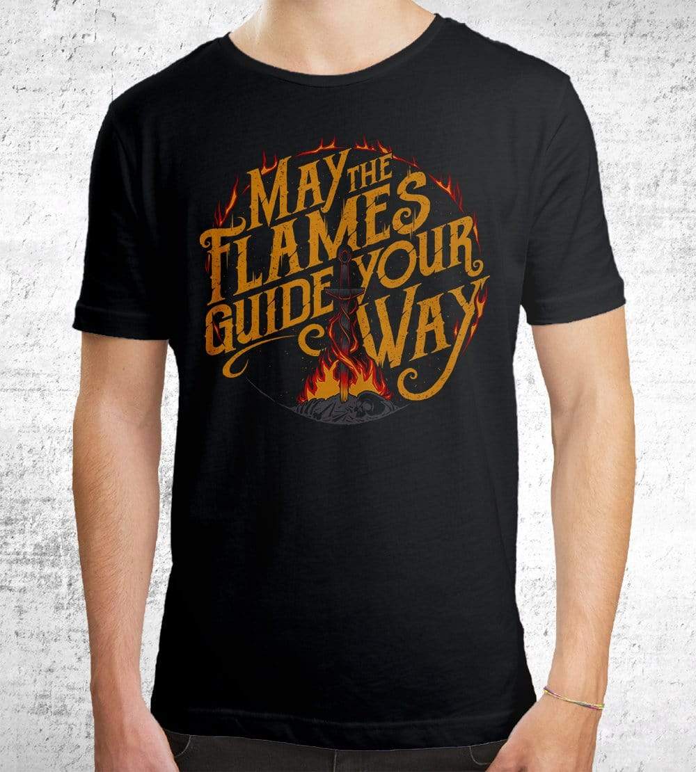 The Flames Guide Me T-Shirts by StudioM6 - Pixel Empire