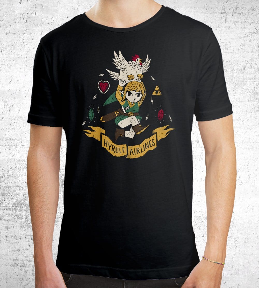 Hyrule Airlines T-Shirts by Louis Roskosch - Pixel Empire