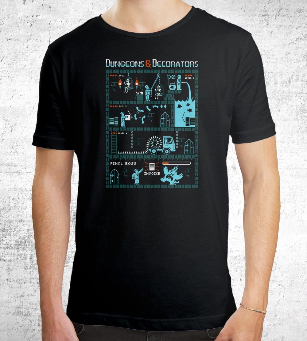 Dungeons And Decorators T-Shirts by Eduardo San Gil - Pixel Empire