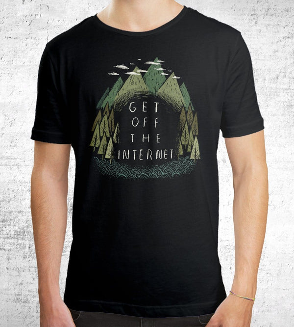 Get Off The Internet T-Shirts by Louis Roskosch - Pixel Empire