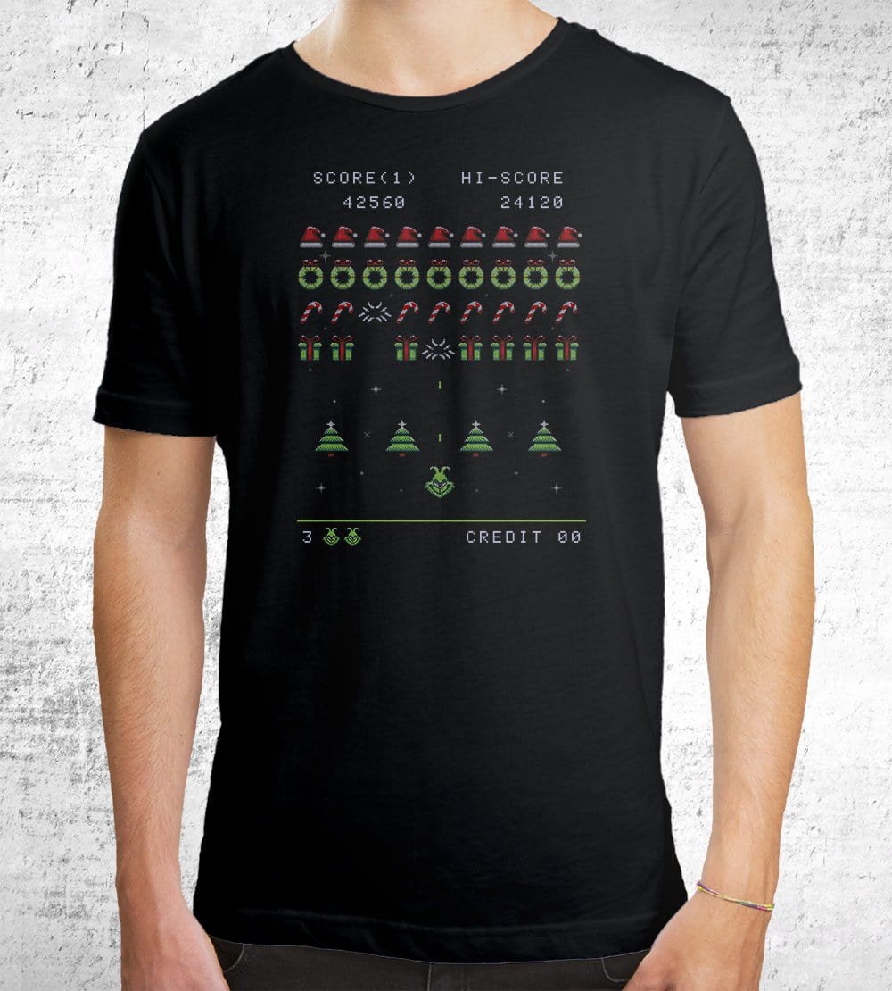 Christmas Invader T-Shirts by Typhoonic - Pixel Empire