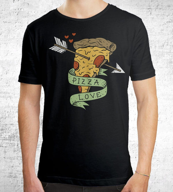 Pizza Love T-Shirts by Vincent Trinidad - Pixel Empire