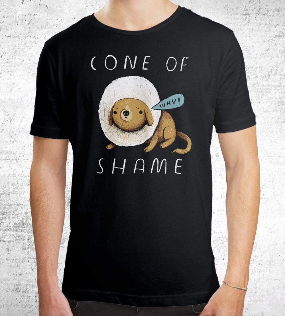 Cone Of Shame T-Shirts by Louis Roskosch - Pixel Empire