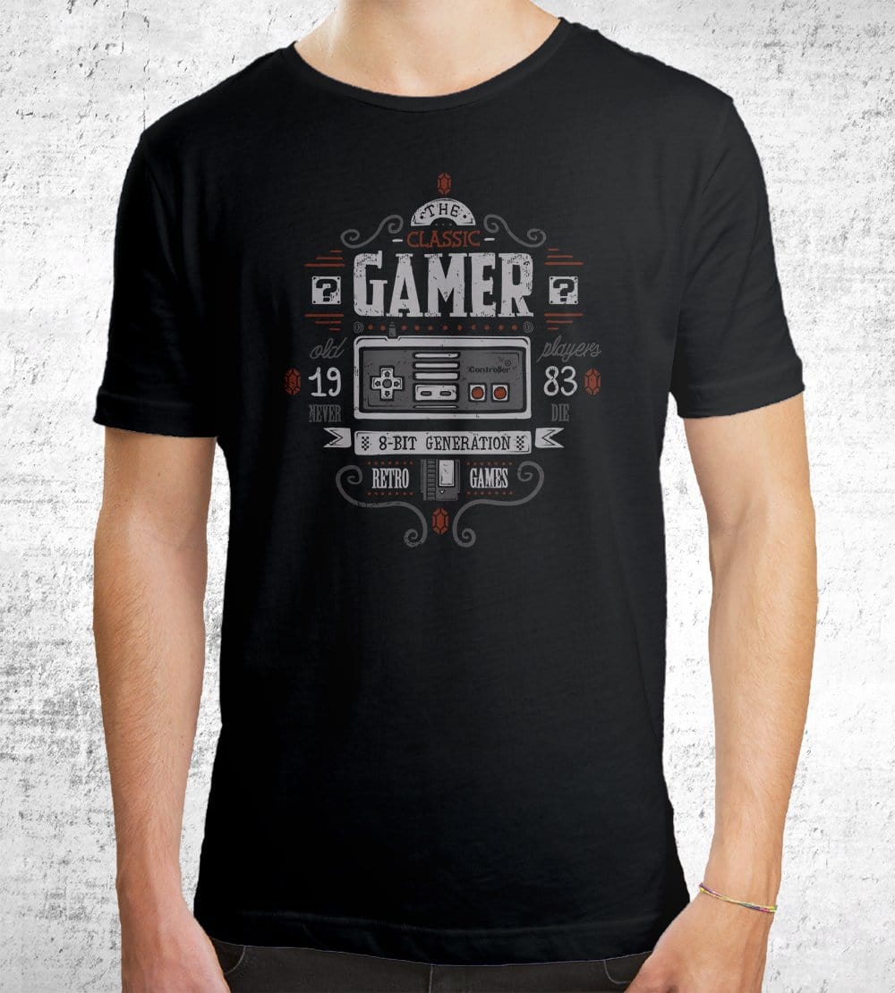 Classic Gamer T-Shirts by Typhoonic - Pixel Empire