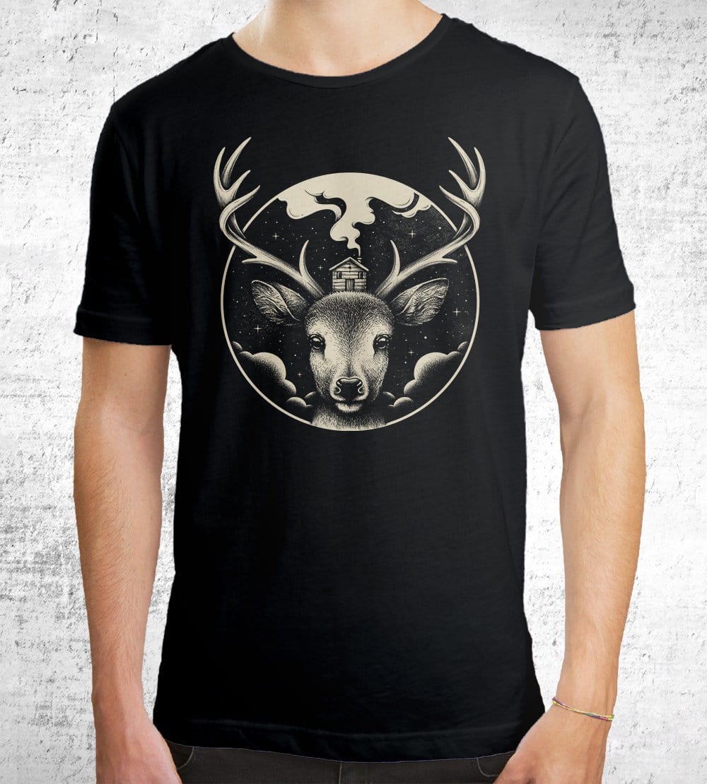 Deer Home T-Shirts by Enkel Dika - Pixel Empire