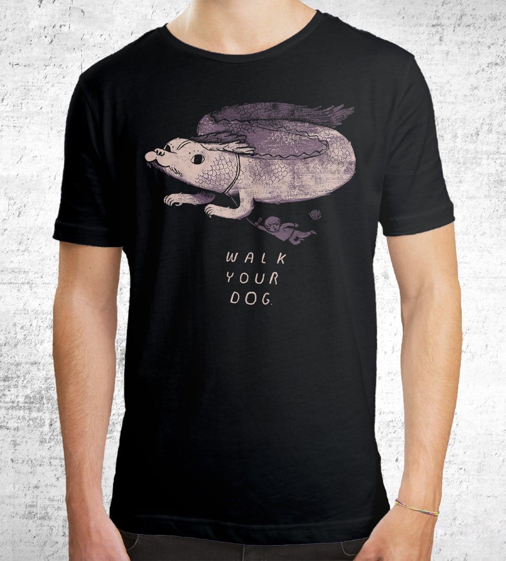 Walk Your Dog T-Shirts by Louis Roskosch - Pixel Empire