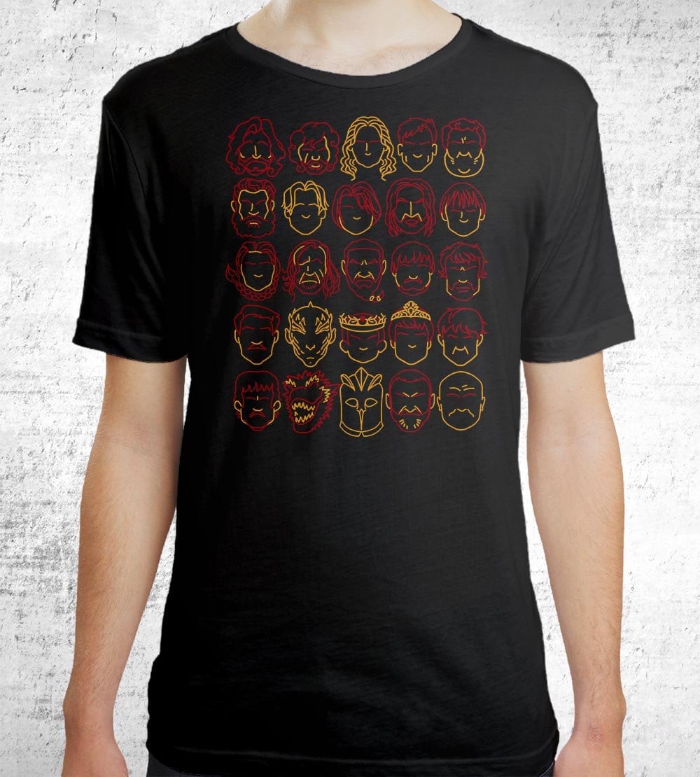 Game Of Profiles T-Shirts by COD Designs - Pixel Empire