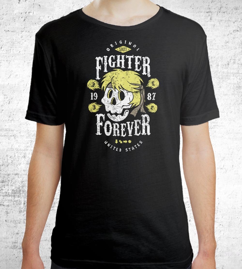 Fighter Ken Forever T-Shirts by Olipop - Pixel Empire