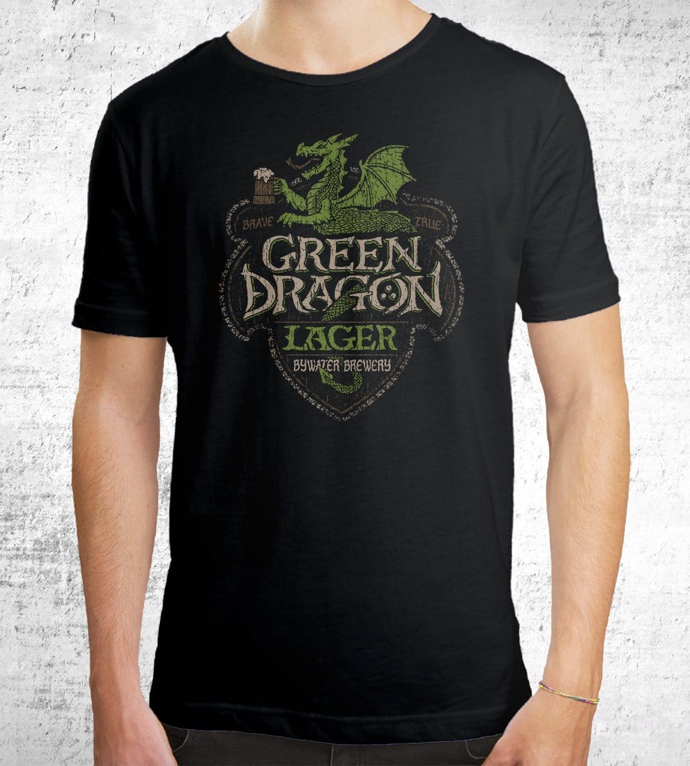 Green Dragon Lager T-Shirts by Cory Freeman Design - Pixel Empire