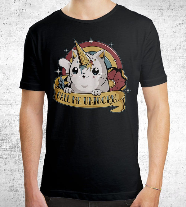Call Me Unicorn T-Shirts by Typhoonic - Pixel Empire