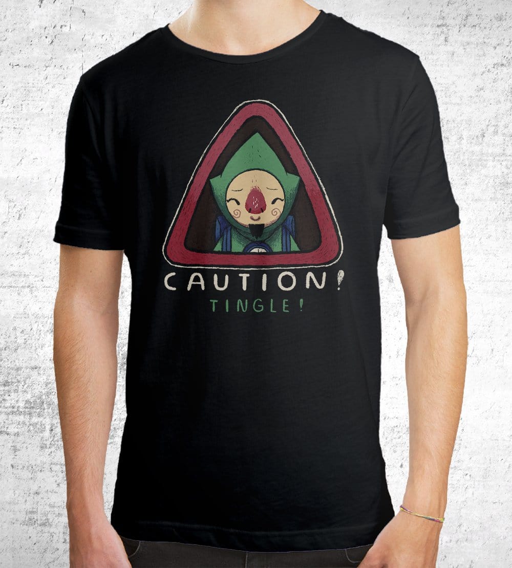 Caution Tingle T-Shirts by Louis Roskosch - Pixel Empire