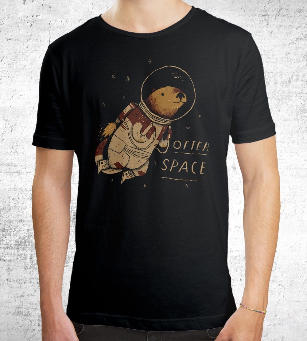 Otter Space T-Shirts by Louis Roskosch - Pixel Empire