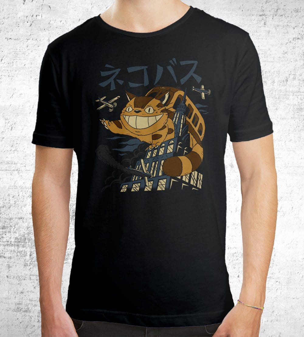 Cat Bus Kong T-Shirts by Vincent Trinidad - Pixel Empire