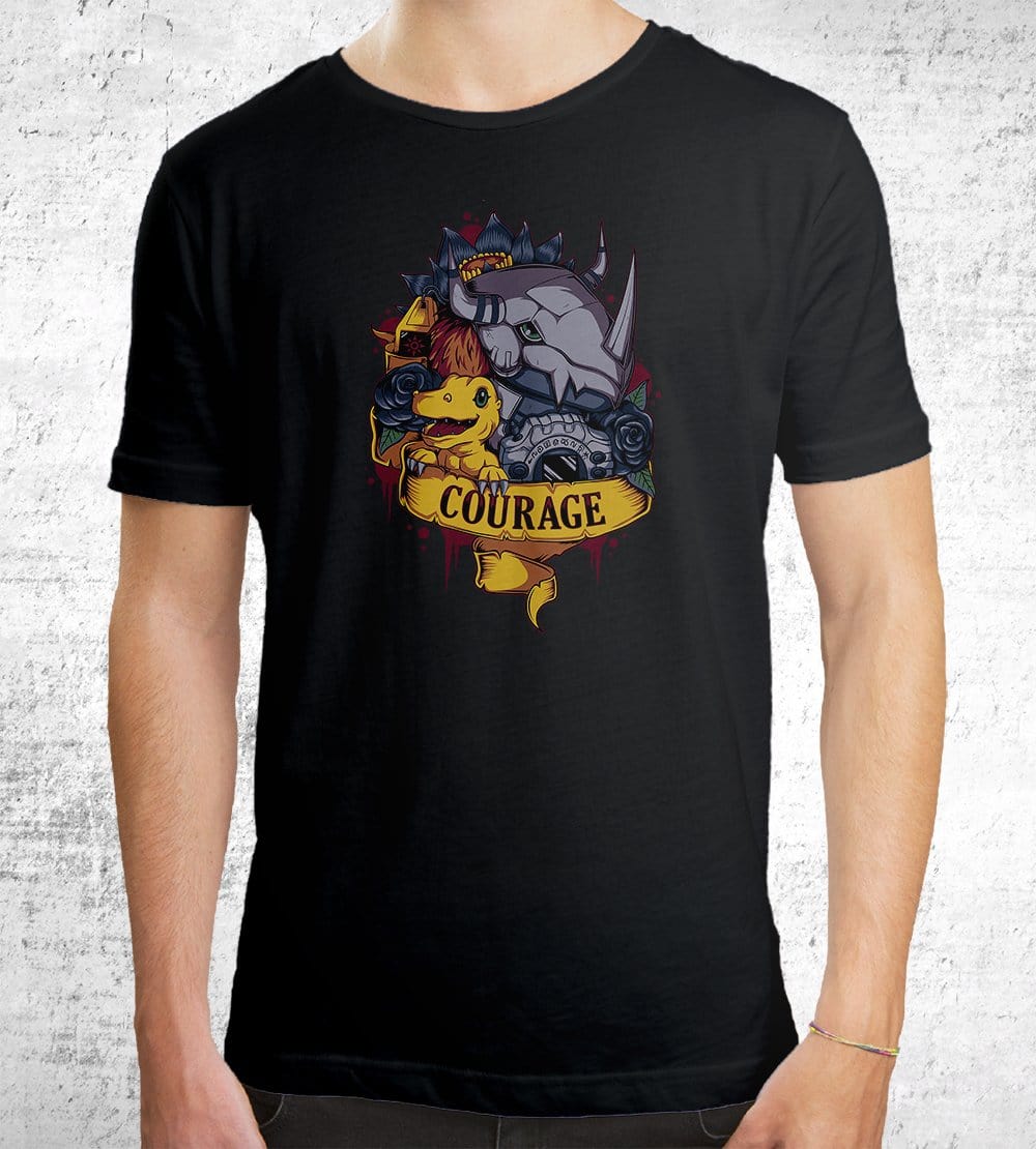 Courage Power T-Shirts by Typhoonic - Pixel Empire