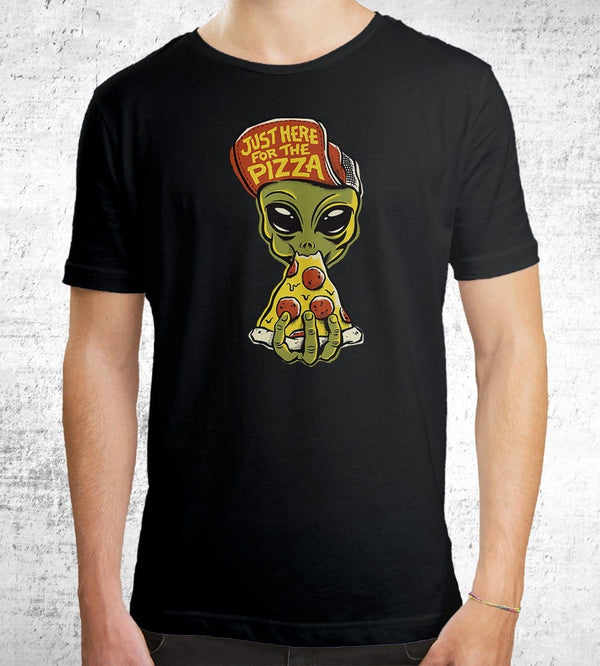 Here For Pizza T-Shirts by Chris Phillips - Pixel Empire