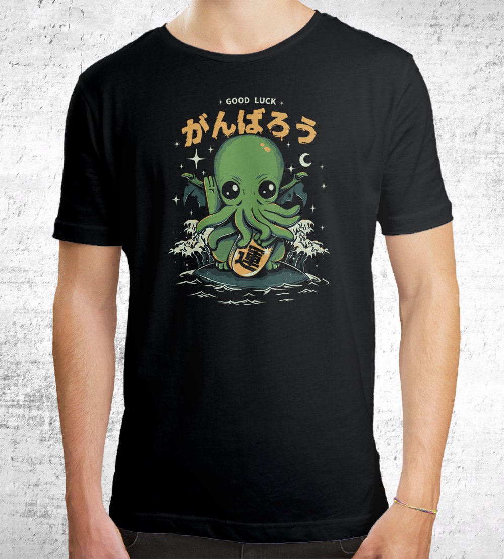 Good Luck Cthulhu T-Shirts by Ilustrata - Pixel Empire