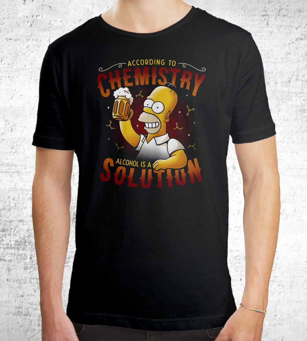 Beer Solution Homer T-Shirts by Eduardo Ely - Pixel Empire