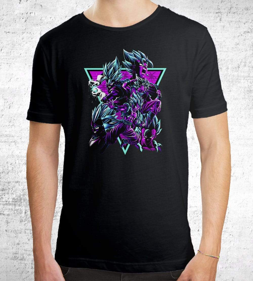 Retro Fusion Fighters T-Shirts by Alberto Cubatas - Pixel Empire