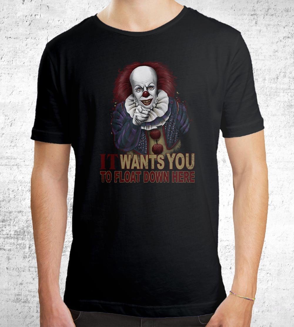 Float Down Here T-Shirts by Saqman - Pixel Empire