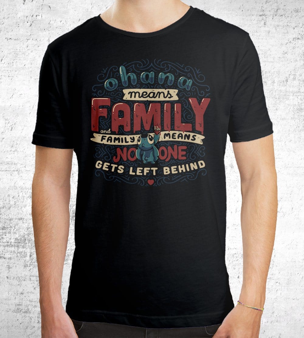 Ohana Means Family T-Shirts by Eduardo Ely - Pixel Empire