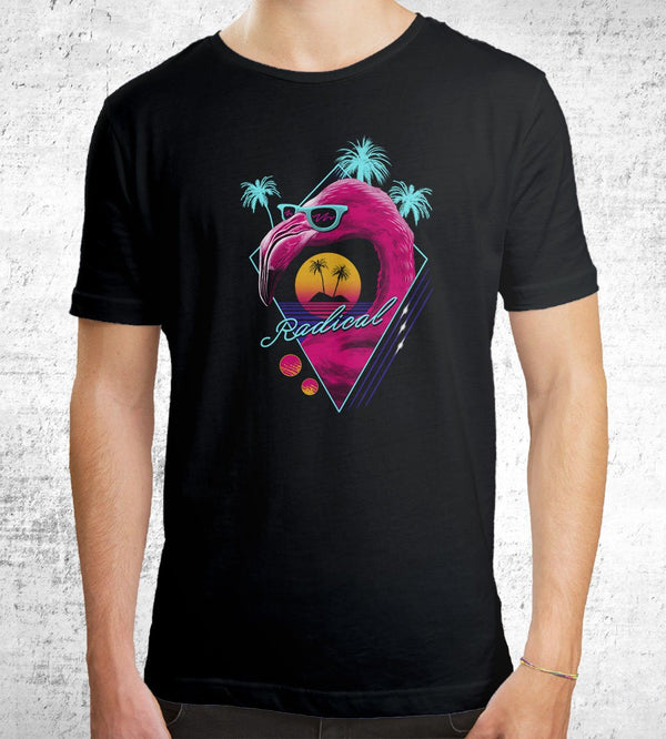Rad Flamingo T-Shirts by Vincent Trinidad - Pixel Empire