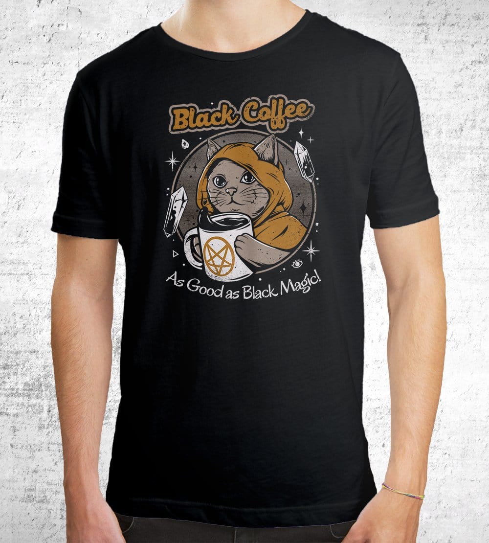 Black Coffee T-Shirts by Ilustrata - Pixel Empire