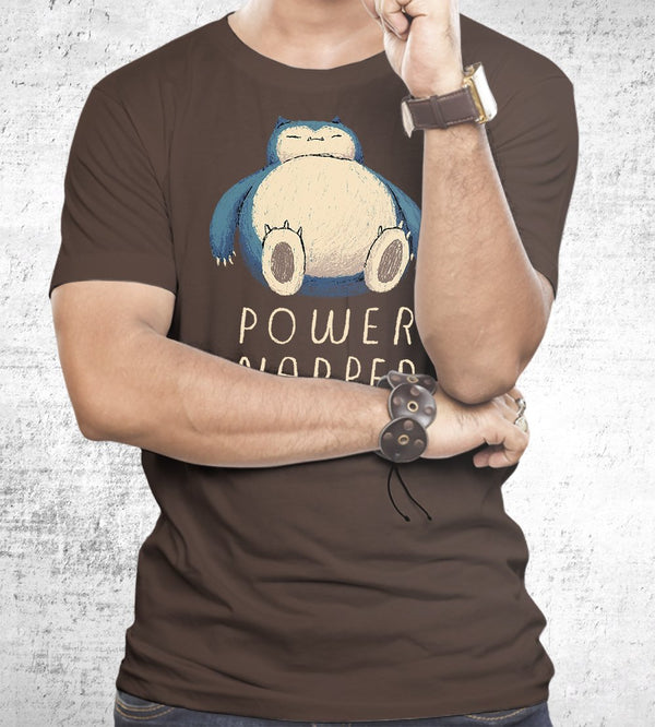 Power Napper T-Shirts by Louis Roskosch - Pixel Empire