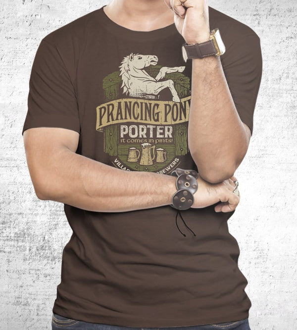 Prancing Pony Porter T-Shirts by Cory Freeman Design - Pixel Empire