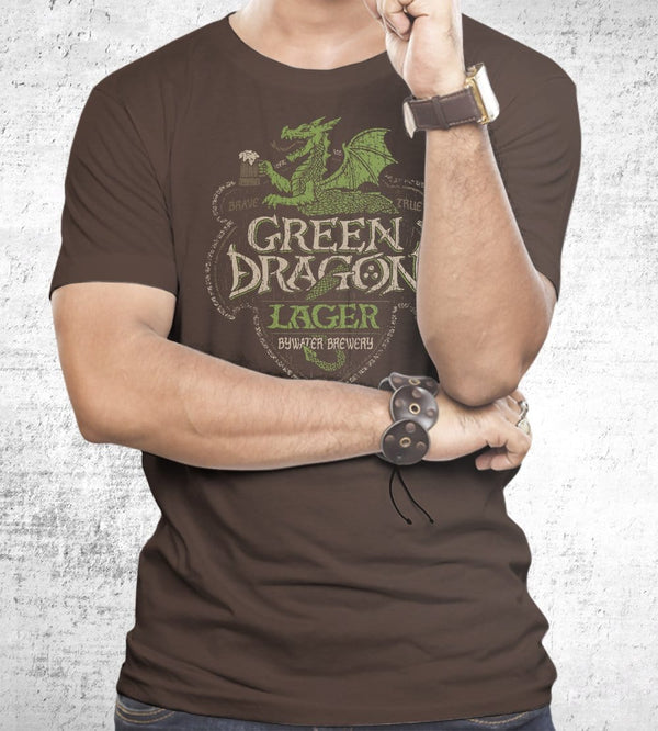 Green Dragon Lager T-Shirts by Cory Freeman Design - Pixel Empire