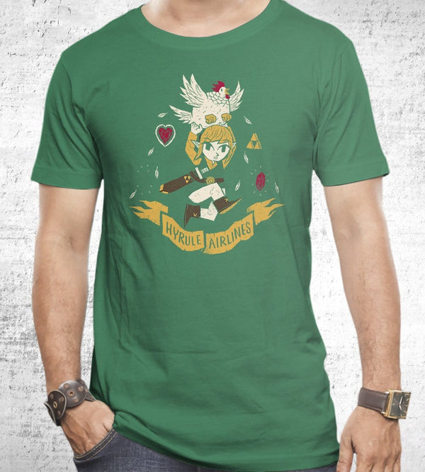 Hyrule Airlines T-Shirts by Louis Roskosch - Pixel Empire