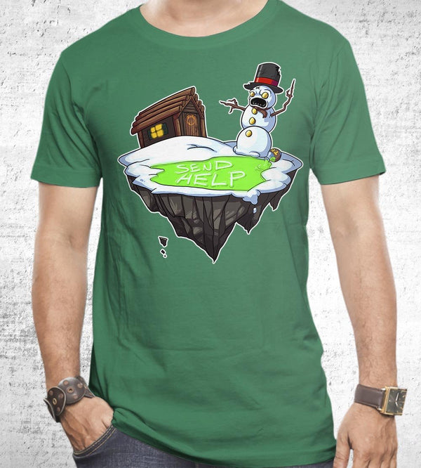 Snowman Needs Help T-Shirts by Tear of Grace - Pixel Empire