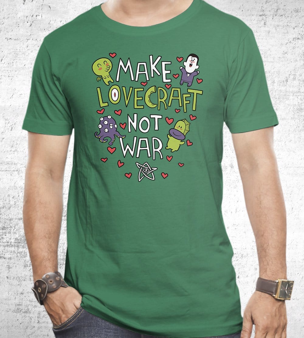 Make Lovecraft, Not War T-Shirts by Anna-Maria Jung - Pixel Empire