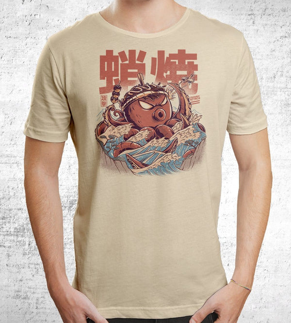Takoyaki Attack T-Shirts by Ilustrata - Pixel Empire