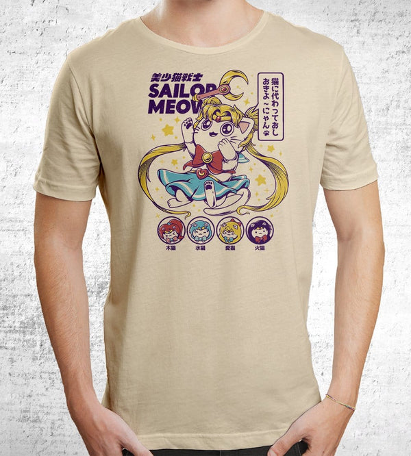 Sailor Meow T-Shirts by Ilustrata - Pixel Empire