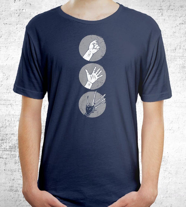 Rock Paper Scissors T-Shirts by Grant Shepley - Pixel Empire