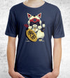 Lucky Pizza Cat T-Shirts by Louis Roskosch - Pixel Empire