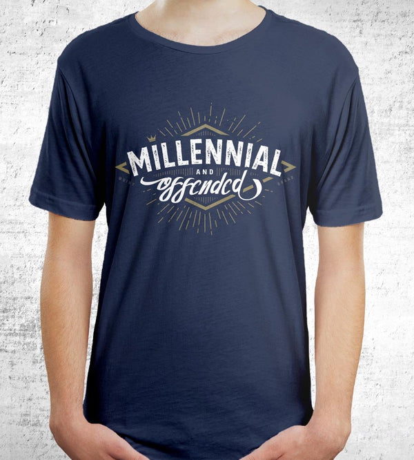 Millennial and Offended T-Shirts by Barrett Biggers - Pixel Empire