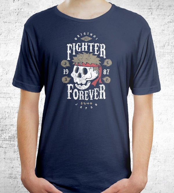 Fighter Ryu Forever T-Shirts by Olipop - Pixel Empire