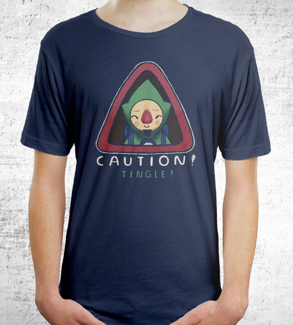 Caution Tingle T-Shirts by Louis Roskosch - Pixel Empire
