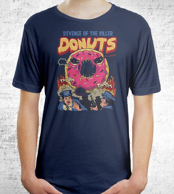 Revenge Of The Killer Donuts T-Shirts by Vincent Trinidad - Pixel Empire