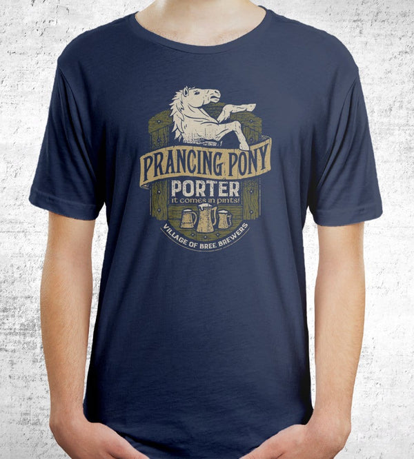 Prancing Pony Porter T-Shirts by Cory Freeman Design - Pixel Empire