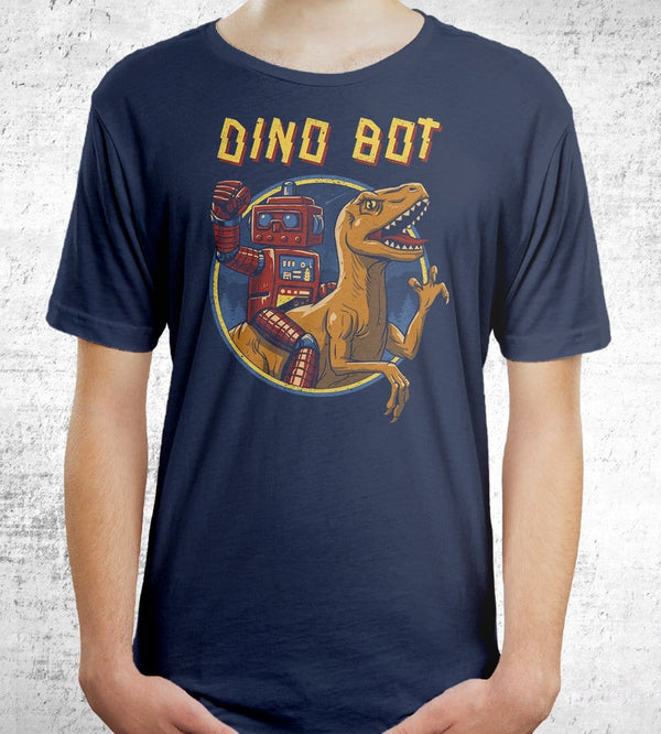 Dino Bot T-Shirts by Vincent Trinidad - Pixel Empire