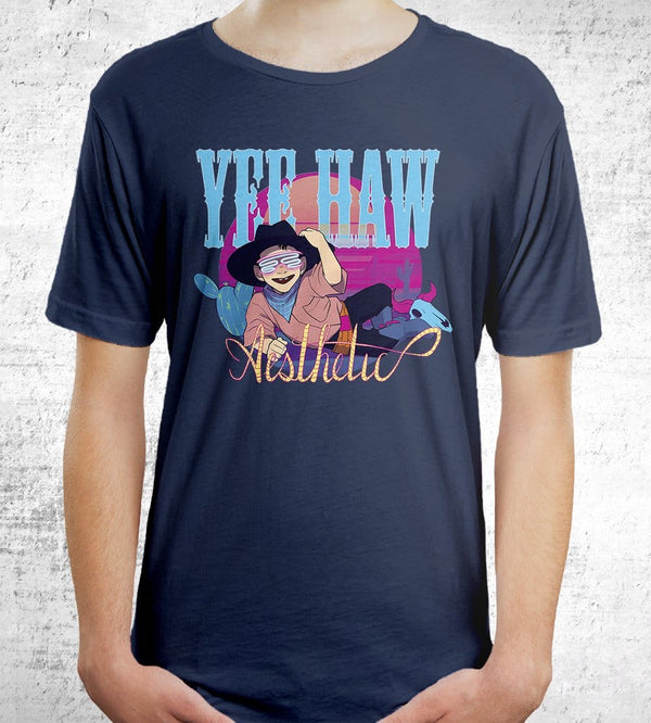 Yeehaw Aesthetic T-Shirts by Austin Eruption - Pixel Empire