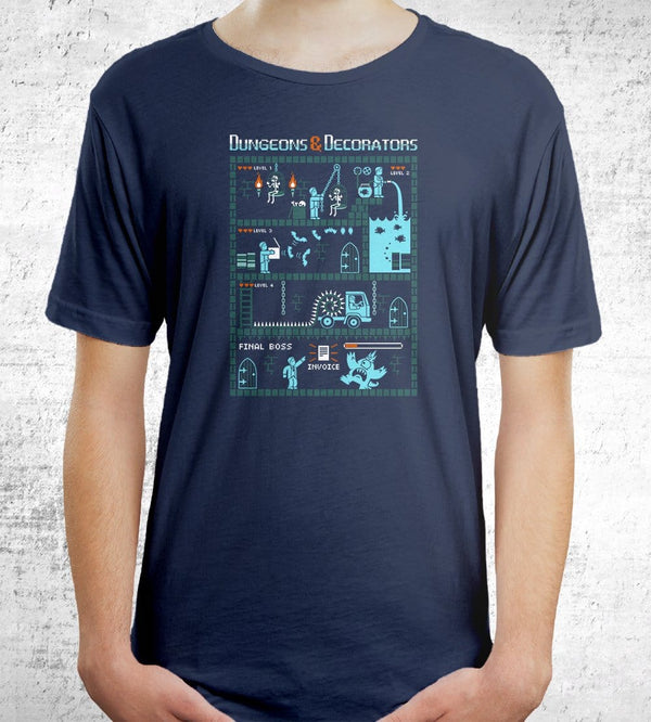 Dungeons And Decorators T-Shirts by Eduardo San Gil - Pixel Empire