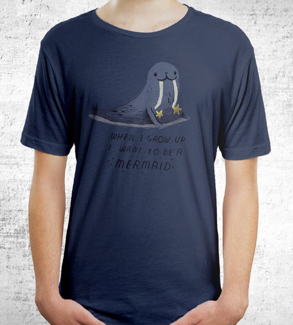 I Want To Be A Mermaid T-Shirts by Louis Roskosch - Pixel Empire