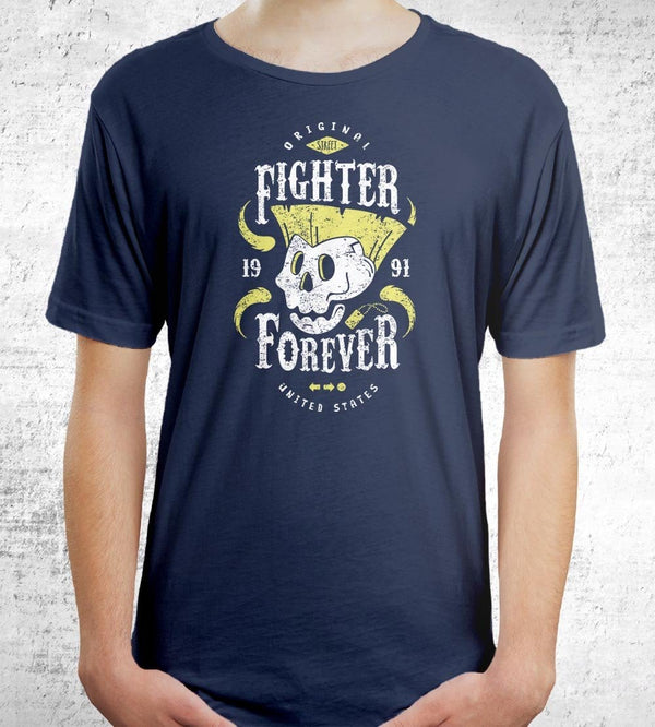 Fighter Guile Forever T-Shirts by Olipop - Pixel Empire